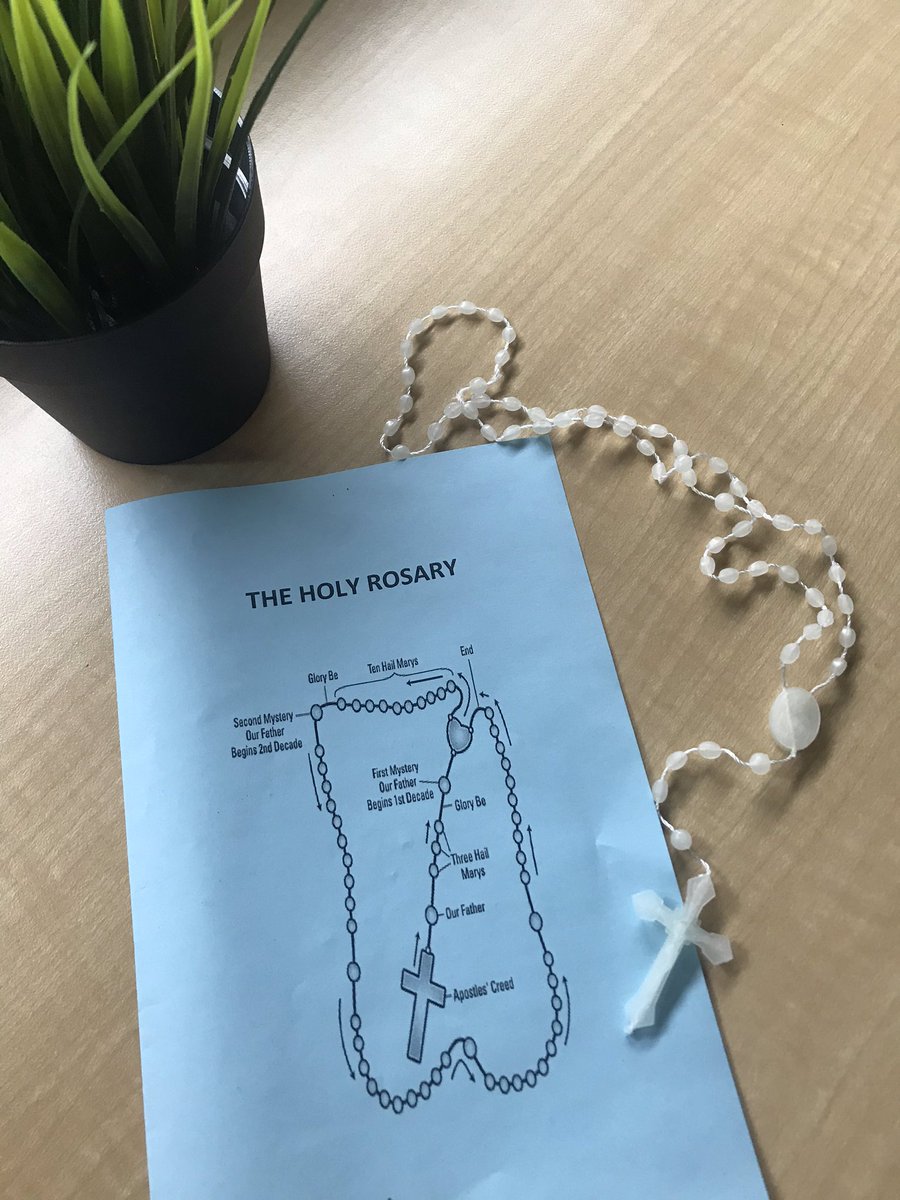 We are so blessed to join <a href="/MrsLisaDolan/">Mrs.Dolan</a> for our weekly Google Meets with Mrs. Lorraine from the parish. She is teaching us why we pray the Rosary, how to pray the Rosary and about the Joyful Mysteries. Today the students took turns leading us in prayer.