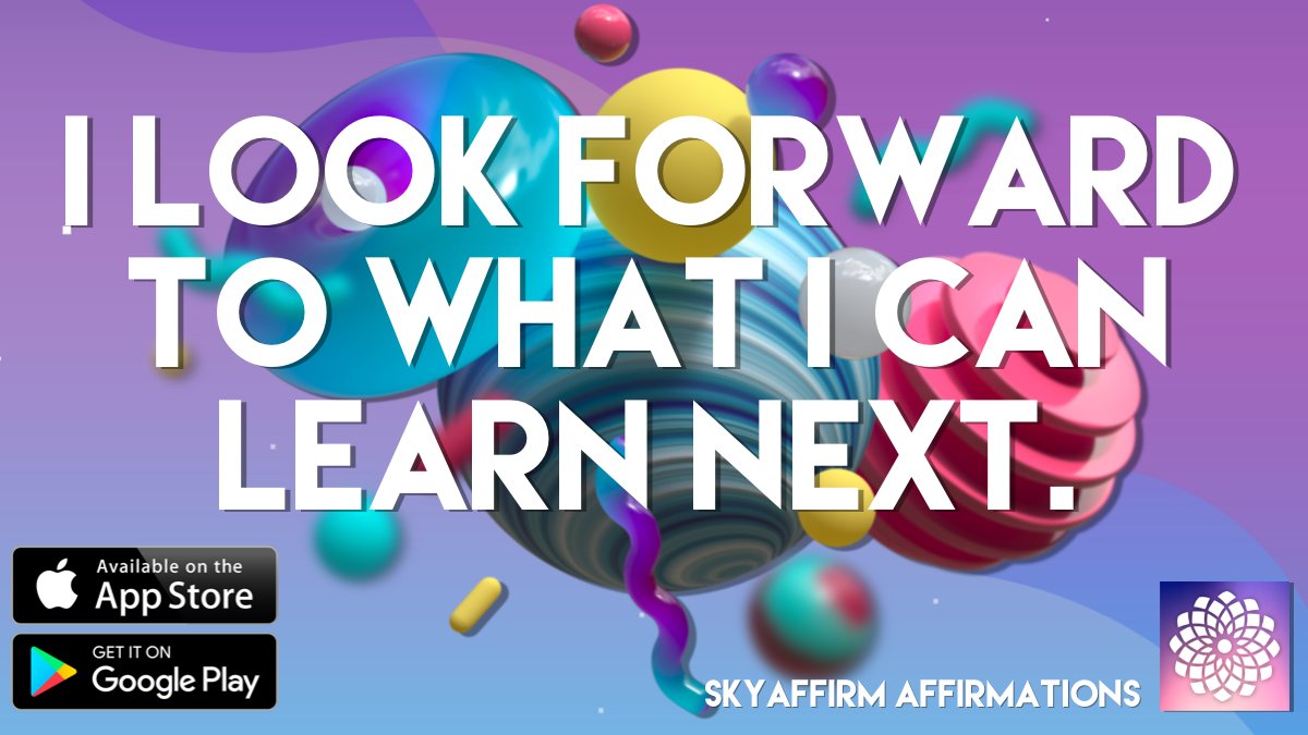 SkyAffirm's tweet photo. I look forward to what I can learn next.

Download #SkyAffirm today! #visulizations #meditations #goals #affirmations

iOS: https://t.co/KmW55n1O9P
Android: https://t.co/FV1FJWEGQC https://t.co/qwtVfmYNin