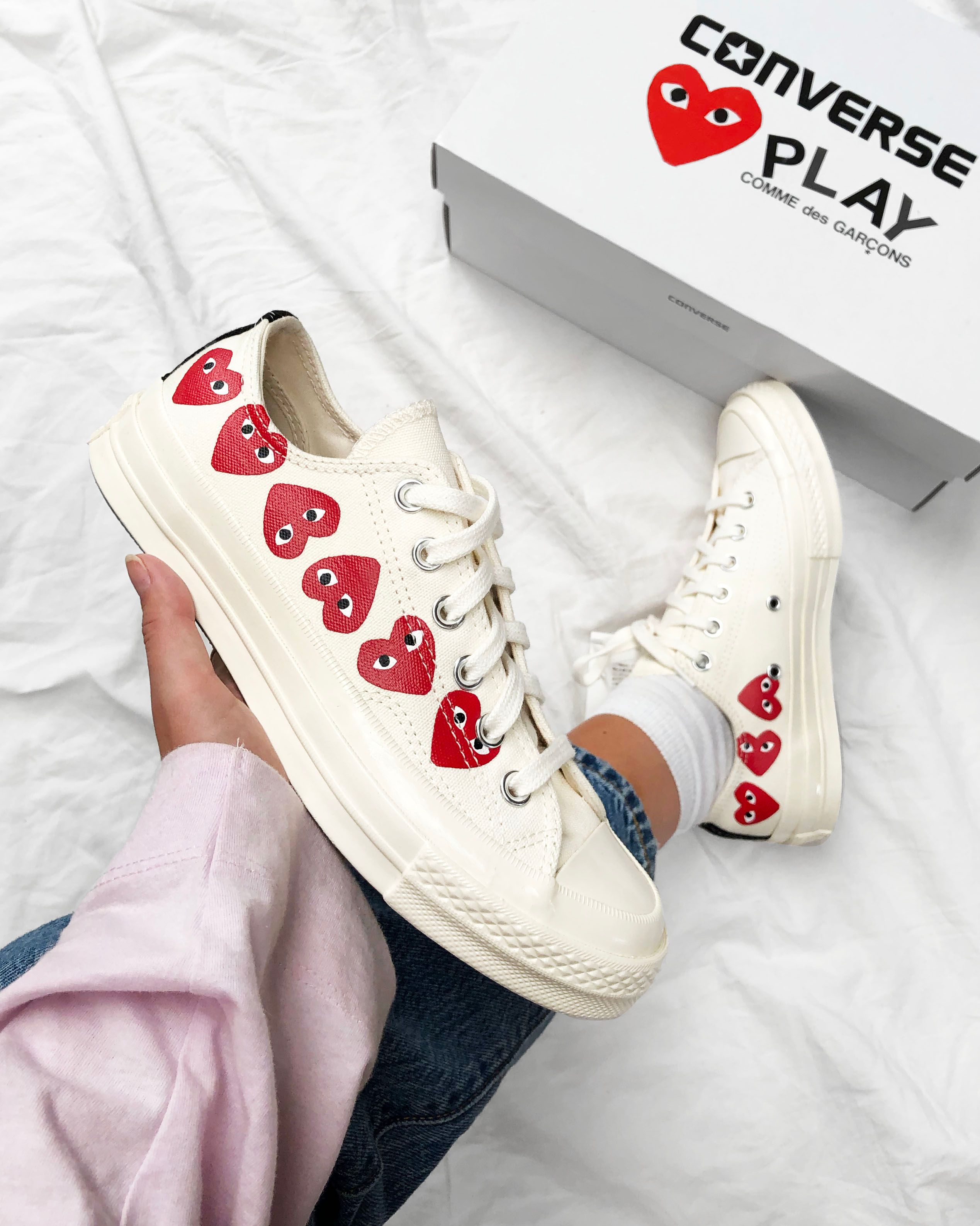 The Sole on Twitter: "Take 20% OFF the Comme Des Garcons x Converse sneaks at Selfridges ♥️ Black Low https://t.co/eQNUjexajc White Low &gt; https://t.co/tbBG7E2GQC Black Polka Low &gt; https://t.co/GChNgprkIW Khaki