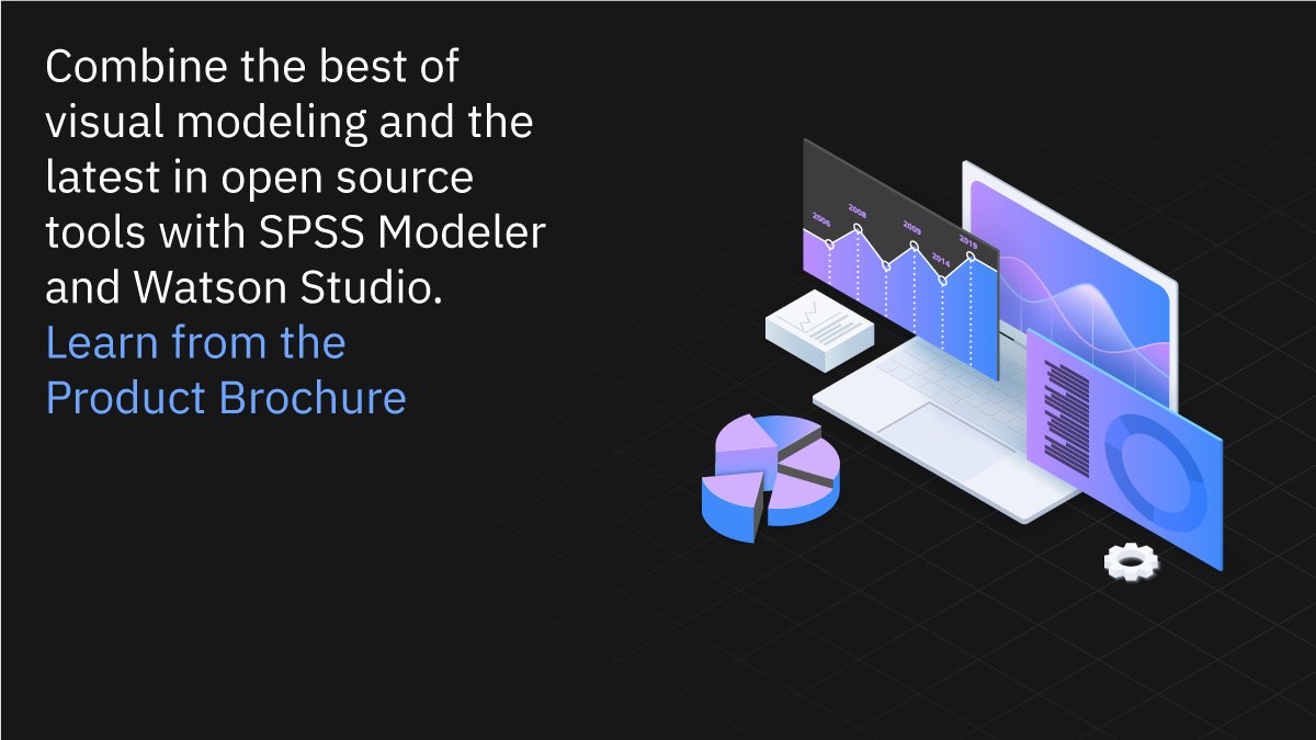 DASCBV's tweet photo. Combine the best of visual modeling and the latest in open source tools with SPSS Modeler and Watson Studio. Learn from the Product Brochure. https://t.co/LsXfNcfFyN https://t.co/iS83aGzEKR