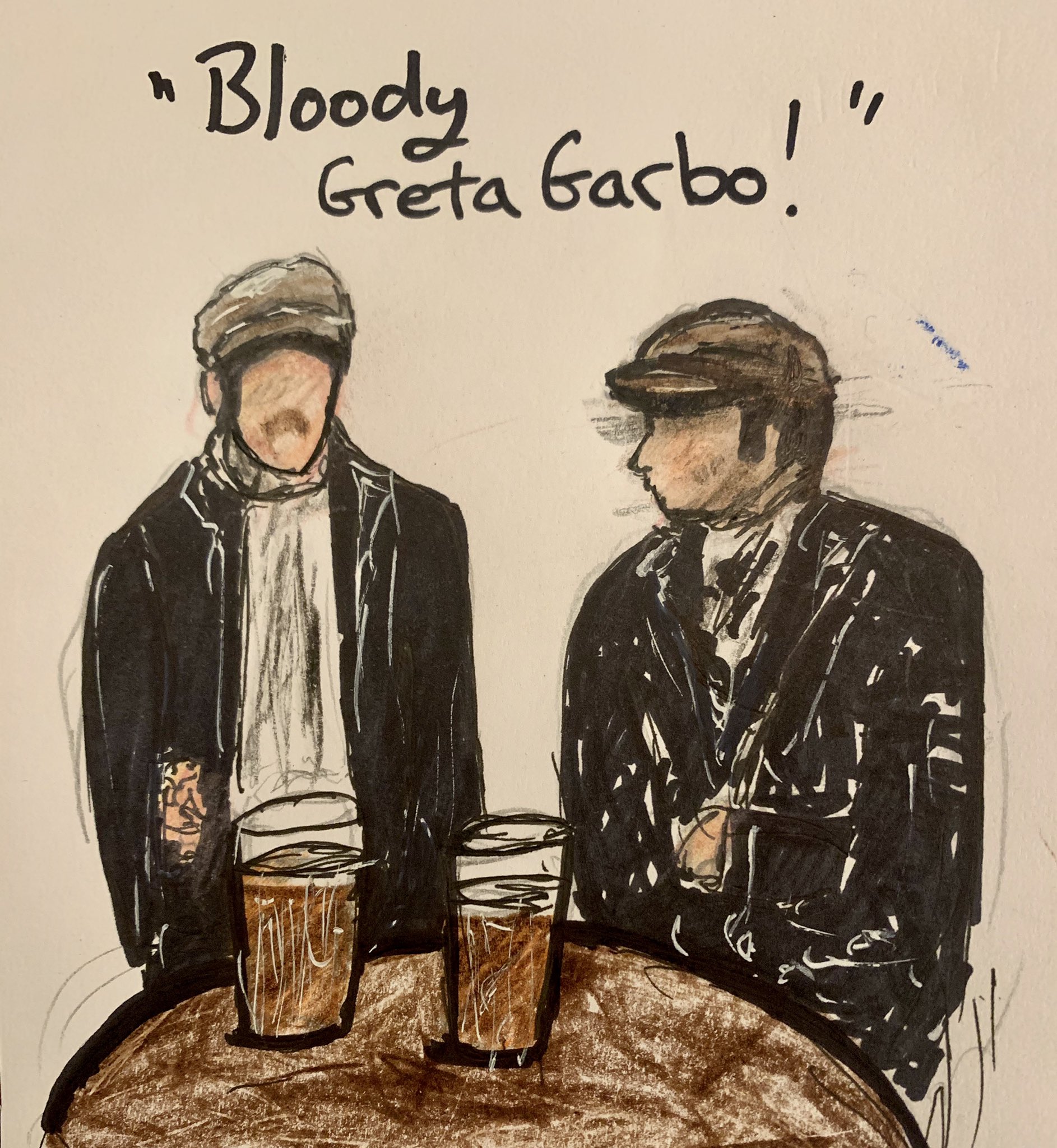 Happy birthday Peter Cook (a recent doodle!) 