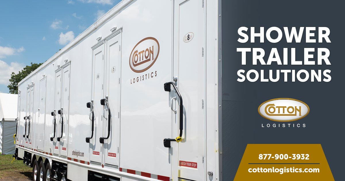 CottonLogistics's tweet photo. When you have teams working remotely, it's the little things that can make a difference in morale. Safe, clean and comfortable, our custom shower trailers consistently provide a touch of home. Read more here: https://t.co/I3IfmUeB01
#MobileCamp #CustomTrailers https://t.co/oKxjAxkEA3