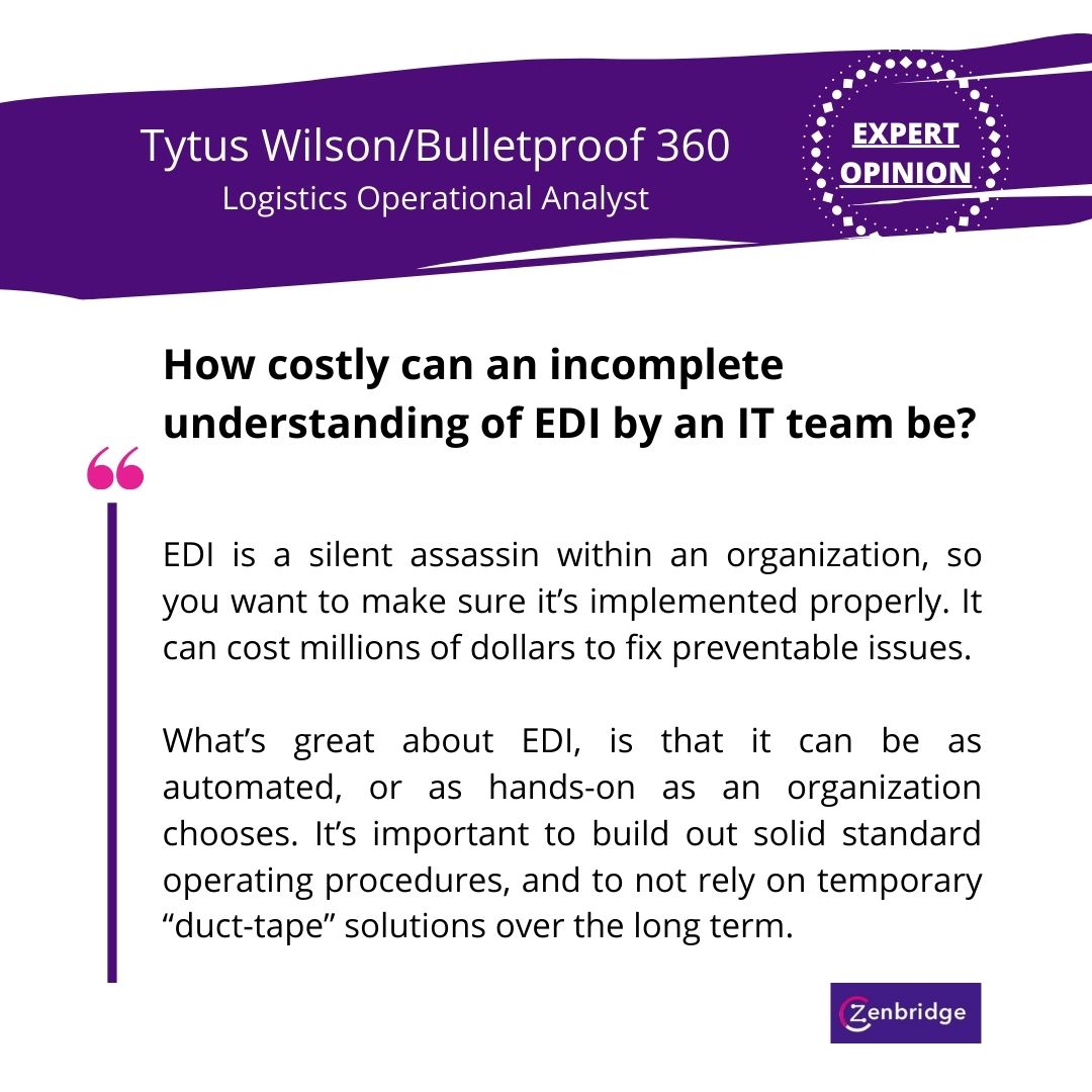 Zenbridgeio's tweet image. This is what the experts in the industry are saying about EDI!
Head to the link to download our Whitepaper on EDI vs. API: bit.ly/308847O
#EDI #ediasapi #digitaltransformation #logistics #supplychain #integration #transportation #zenbridge