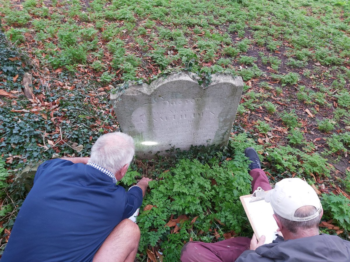 The activity took place pre latest  #lockdown with  #volunteers working in socially distanced bubbles. Using eyes, torches & even rubbing paper, we recorded over 50 graves and memorials. In addition to a paper record, we took photos & planned all the graves, relative to Church...