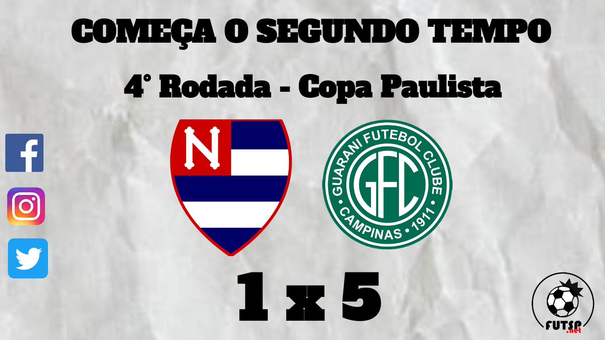 _Futspnet's tweet photo. COMEÇA O SEGUNDO TEMPO - NACxGUA
(1-5)

#CopaPaulista #FutebolPaulista #TempoReal #FUTNAÇA https://t.co/nNcPrfy7Ur