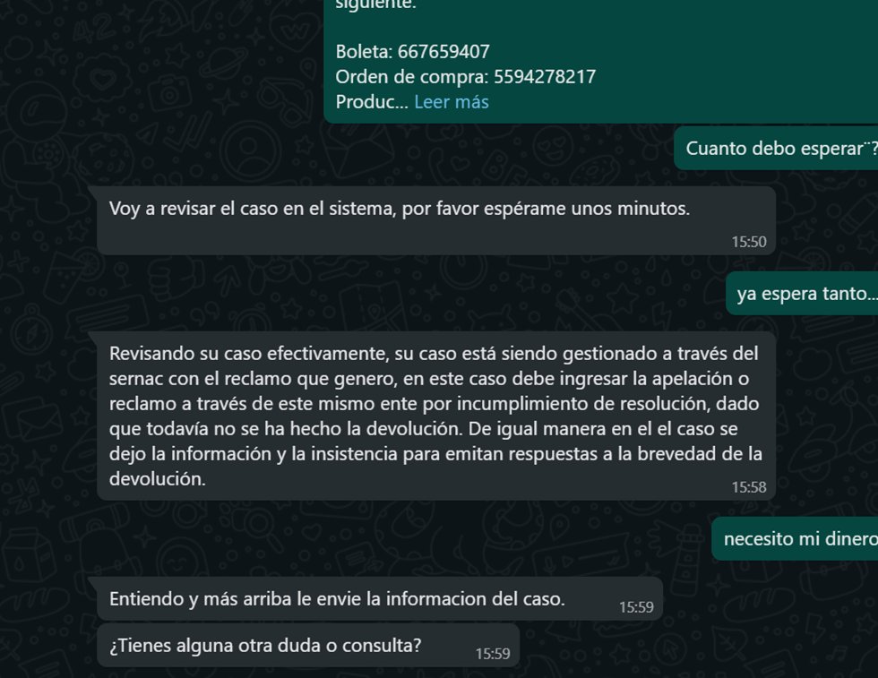 omarmeloaros's tweet photo. @FalabellaAyuda  llevo esperando mucho dias y me #FalabellaTeRoba necesito mi dinero de mi producto....nunca nadie me llamo, ayer me sucedio lo mismo con @easytienda, me llamaron y lo solucionaron en 2 horas...aprendan https://t.co/Yp4nekYvO9