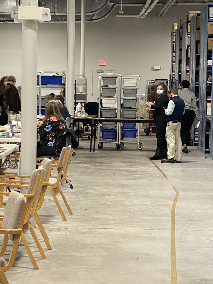 LLinWood's tweet image. Hey, Brad @GaSecofState, this tape is further than 6 feet &amp;amp; they refuse to move it so spotters can try to review what is being done. You &amp;amp; @BrianKempGA need to know that we are building the case to expose your lies about the GA recount. It is a sham!

Every lie will be revealed.