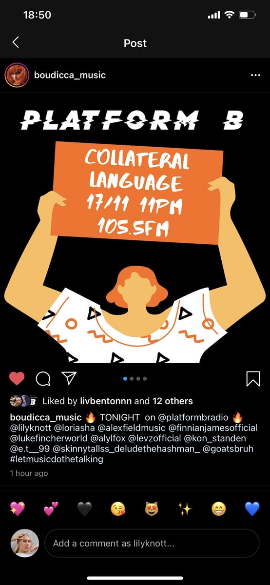 lilyknottmusic's tweet photo. YOOO GASLIGHT BEING PLAYED ON BBC RADIO AGAIN TOMORROW &amp; PLATFORM B RADIO TONIGHT AT 11pm🎂🔥

Tune in tonight to collateral language on @platformbradio 

🔥Tune in and TEXT IN tomorrow evening 8-10pm to @bbcintrosouth (i’ll have the live listening link in my bio tomo)🔥 https://t.co/gIsh5Hmvho