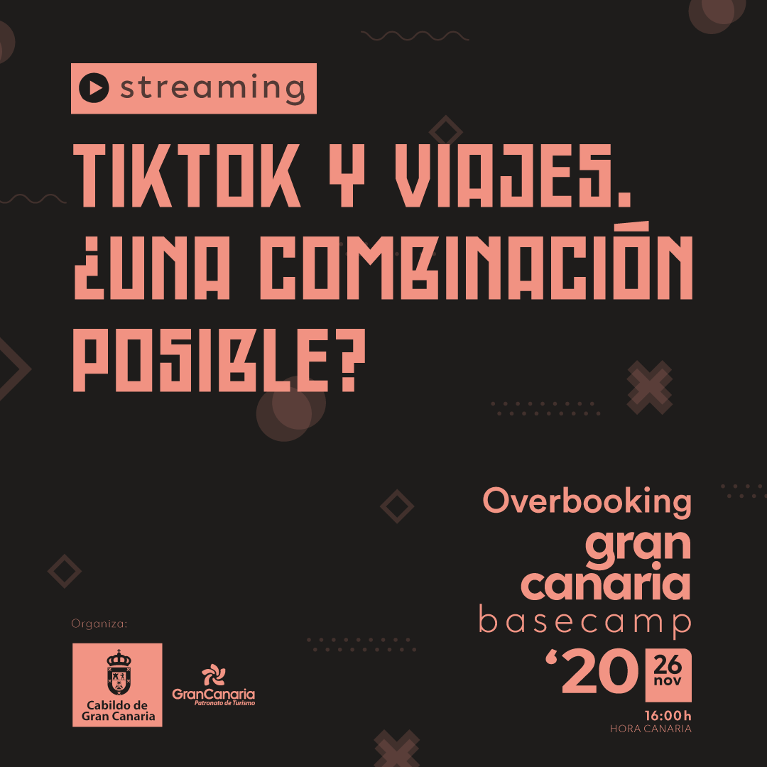GranCanariaTur's tweet photo. El 26 de noviembre, a las 16:00 hora canaria, tienes una nueva cita de comunicación y marketing turístico, vuelve @ovbgc #GranCanaria (#OVB20), con la temática “TikTok y viajes ¿una combinación posible?”. https://t.co/PGyXSXkyZY
