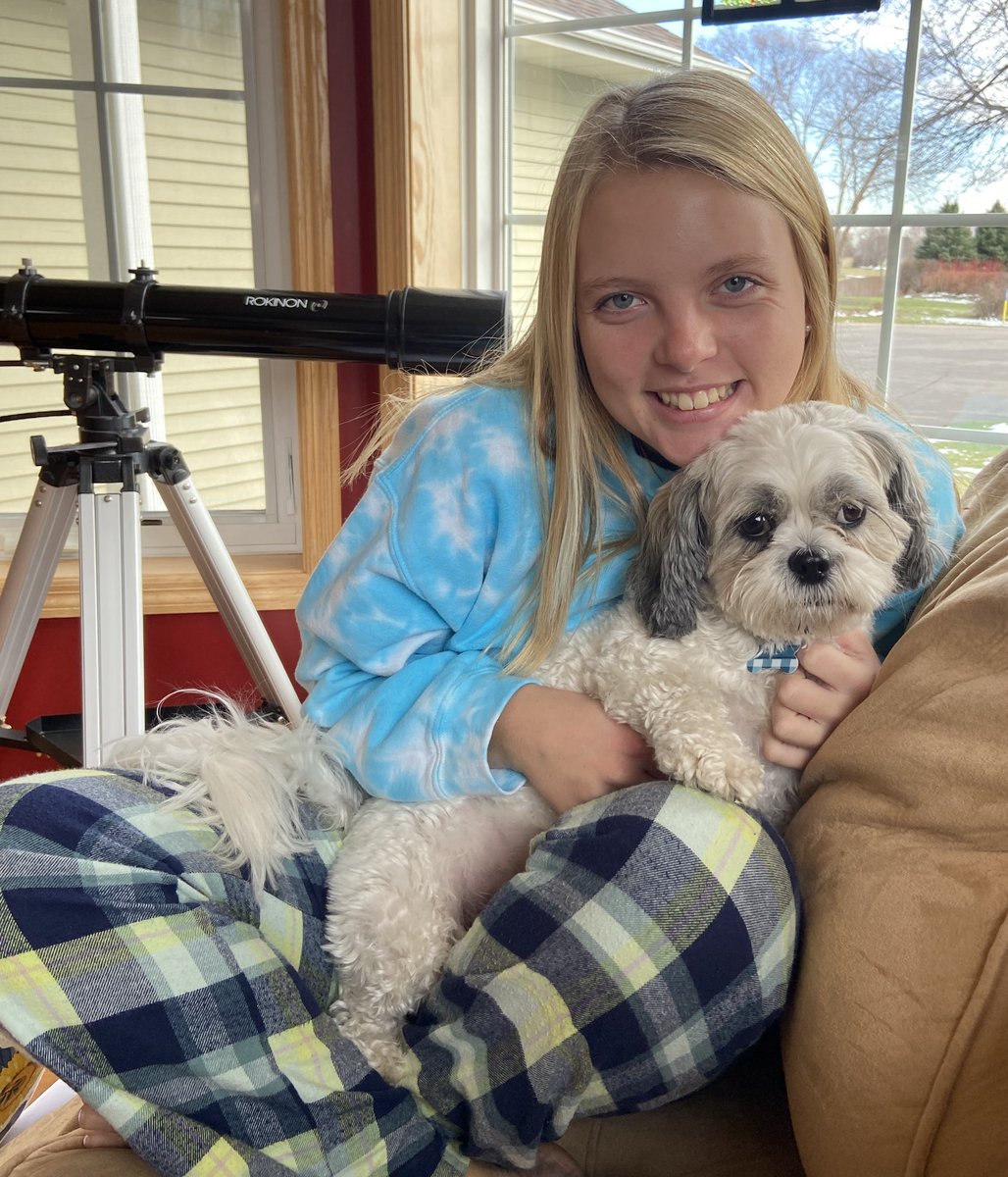 gretakite02's tweet photo. Pajama day with Molly on day 2 of #oshhoco2020 !! @OSHorioles @NHSOsseo https://t.co/AV09nWIMK3