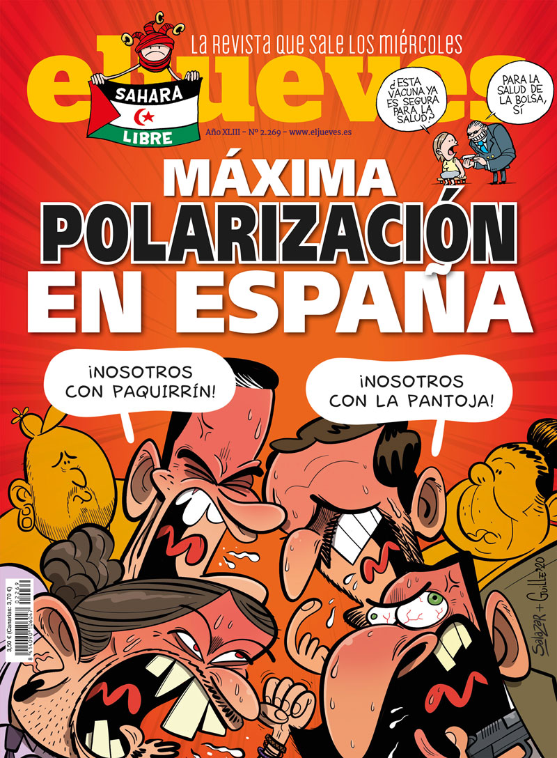 eljueves's tweet photo. ¡¡LA PORTADA!!

¡División irreconciliable! ¡Tensión máxima! Esto huele... ¡¡A GUERRA CIVIL!! 😱 https://t.co/fn0HGejCJU