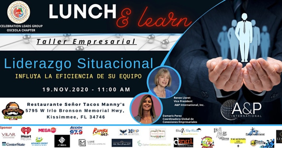 PRChamberCFL's tweet photo. El Celebration Leads Group del Capitulo de Osceola presenta el taller empresarial Liderazgo Situacional este jueves 19 de noviembre en Señor Tacos Manny's Kissimmee 

Para registración y mas información visite:
https://t.co/J6MS4yr3nc https://t.co/u5KmI1Yt0j