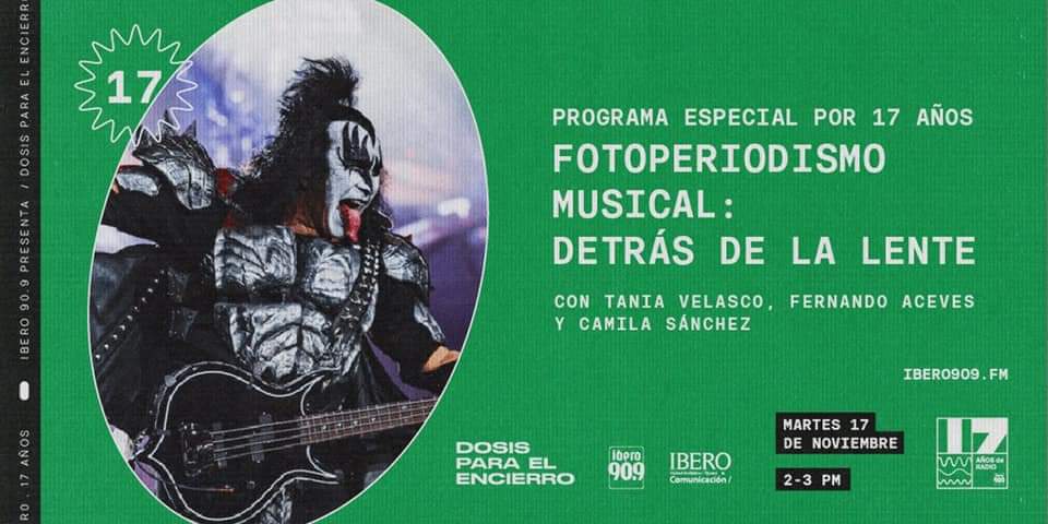 CentralAlgazara's tweet photo. Sintonicen a las 14 h el programa especial sobre "Fotoperiodismo musical: detrás de la lente", con @Taniaphoto3 + @Jazzrockman, y la conducción de @CamilaSanB. 

⚡Celebrando #17AñosDe @Ibero909FM⚡

🎧🙌🏽
https://t.co/iawc4hco2L https://t.co/i7RV7LCi2W