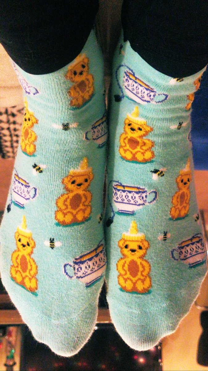 Wore my bee socks today while moderating! #EntSoc20 #EntoFashion