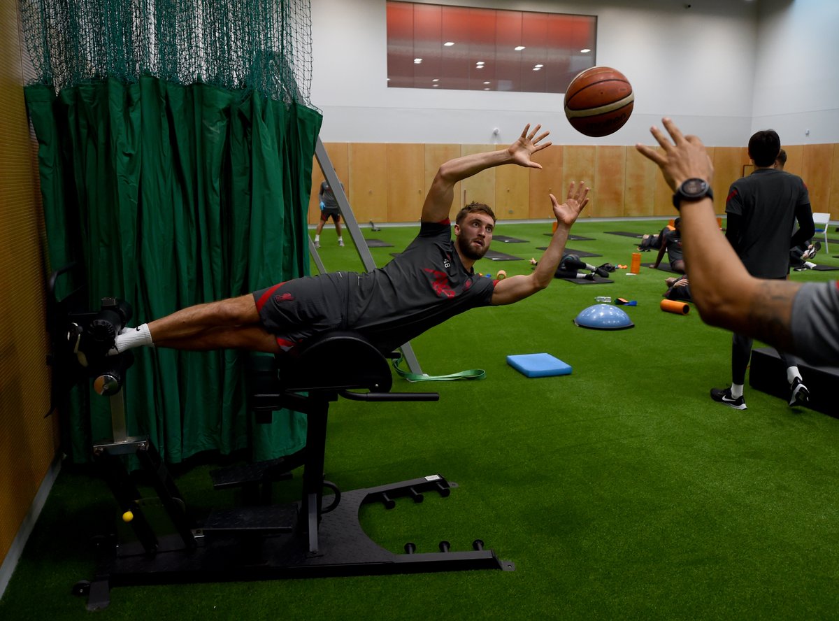 LFC's tweet photo. Settling into the new gym 💪 https://t.co/GMOpRwwZgF