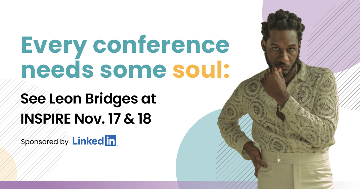 iCIMS's tweet photo. Thank you to our musical guest, @leonbridges for performing at #iCIMSInspire—brought to you by our friends at @LinkedIn! https://t.co/FgA1Ta3QWi