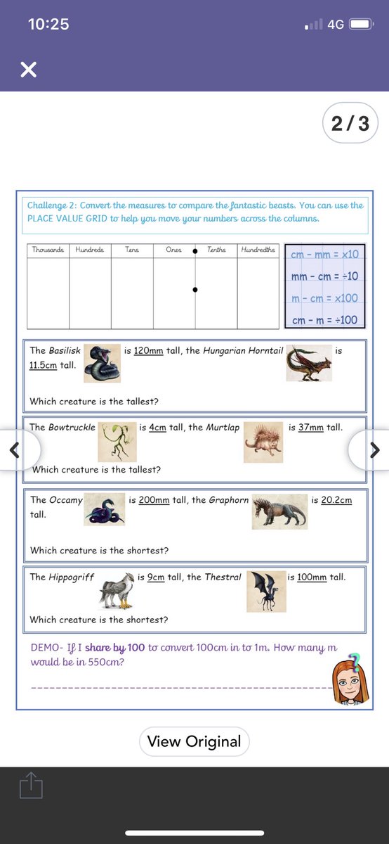MrsBurkill's tweet photo. Genuinely, LOVED teaching measures over the past week- even through a bubble closure! 💪🏻 Spot a theme anyone? 🙈 #harrypotter #measures #y3maths #homelearning https://t.co/zDiuJEL0Dw