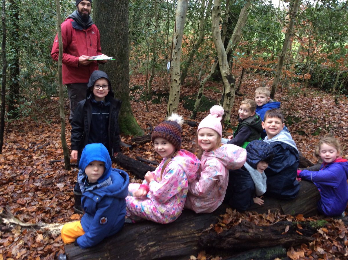 SimonstoneStP's tweet photo. Sorry for the delay in tweeting - iPad problems! We had a great time at Outdoor Elements yesterday. We managed to find a home for Cyril the squirrel, identified lots of trees and had a splashing time in the stream! https://t.co/i2YmXHabTP