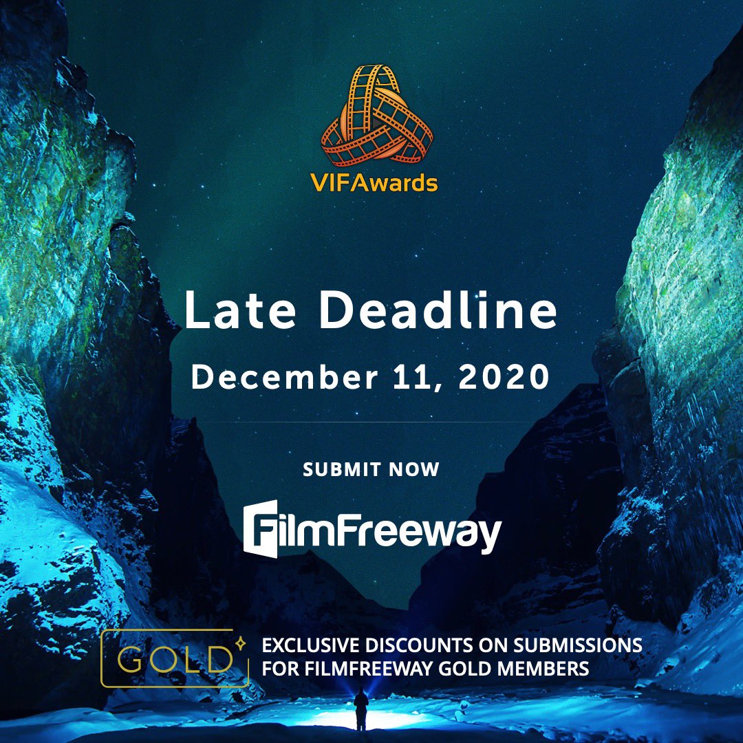 There’s still time to submit your film to our Winter 2020 Season! 🎥 😎🍾 Next deadline is December 11, 2020! Just click on the link in our bio... #VIFAwards #FilmFestival