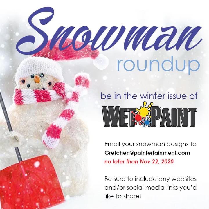 gretchenfleener's tweet photo. Be a part of our snowman design collage in the next Wet Paint magazine! #facepaint #facepainting #wetpaintmagazine #christmas https://t.co/5b4e7wh8kx