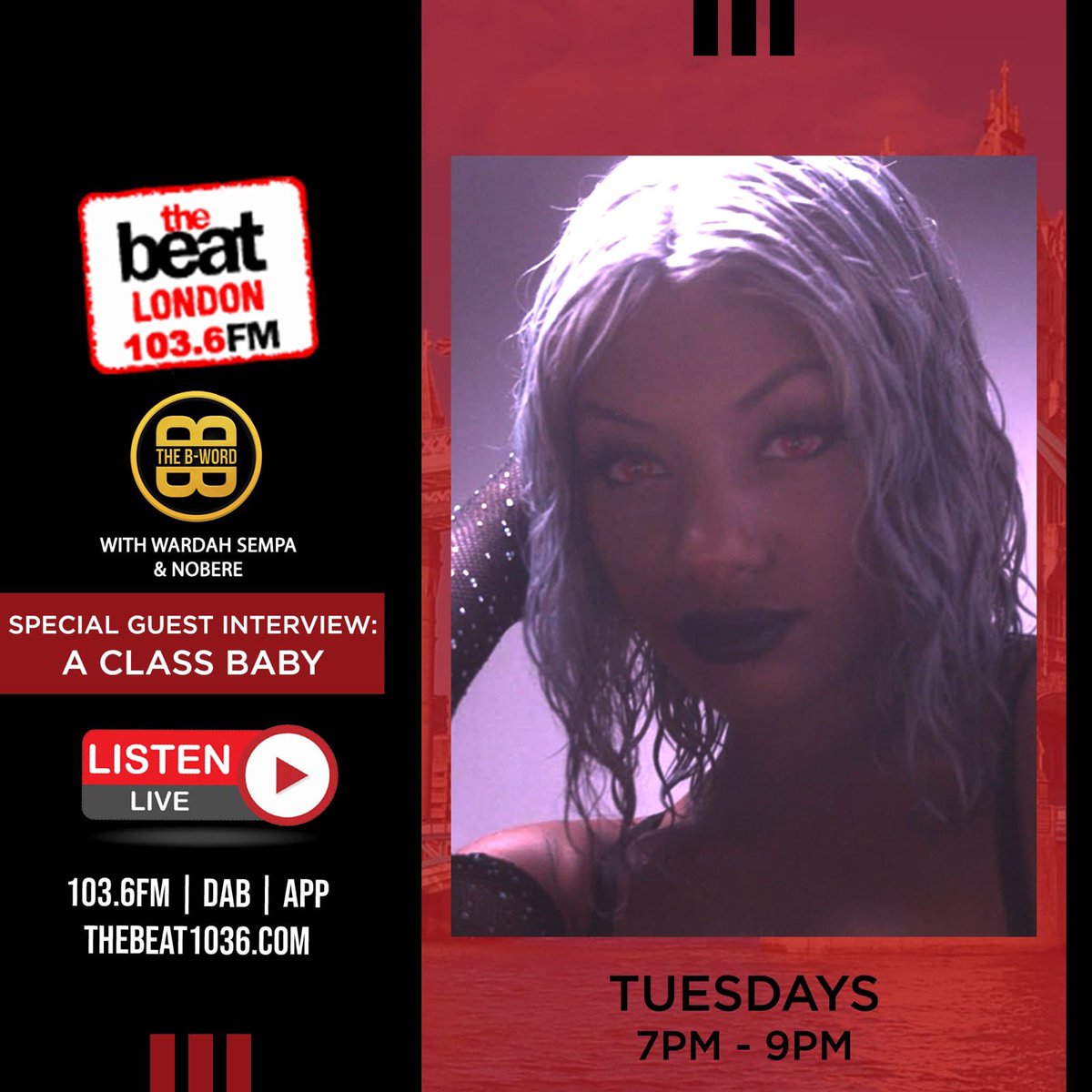 Make sure to tune into #TheBWord <a href="/wardahsempa/">Wardah Sempa 🌹🇺🇬</a> <a href="/nobere1/">Nobere</a> with special guest <a href="/AClassBaby/">A Class Baby</a> 🔥 thebeat1036.com