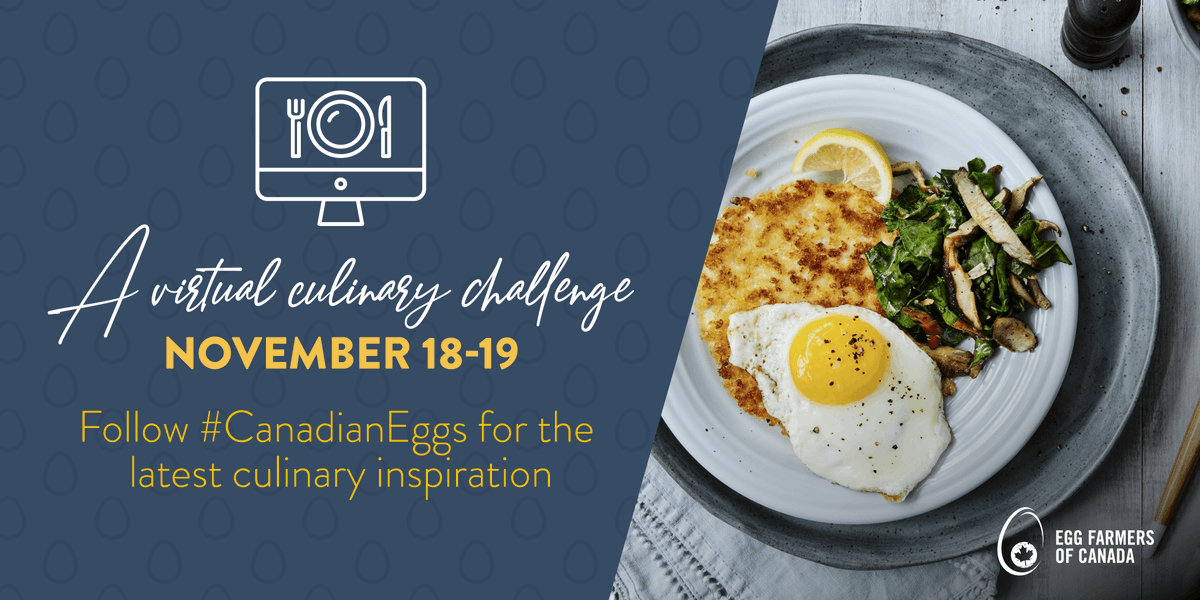 eggsoeufs's tweet photo. Tomorrow we launch an educational virtual #CanadianEggs cooking challenge in partnership with @GBCCHCA. We’re proud to support Canada’s culinary community and future culinary leaders. #gbcchca https://t.co/ti3FPbt75E