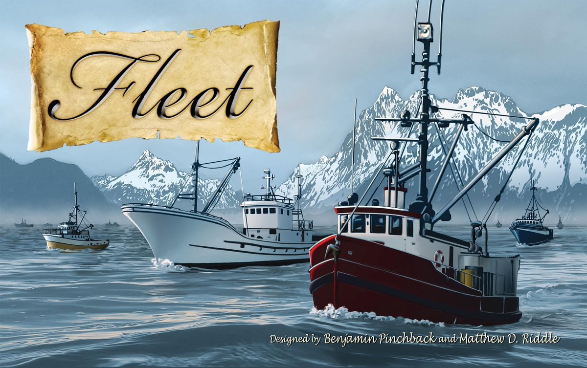 The cover for the board game "Fleet".