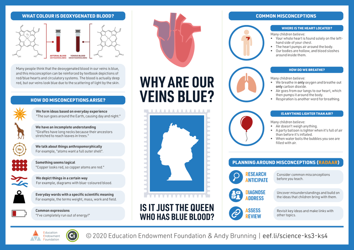 EducEndowFoundn's tweet photo. NEW SCIENCE RESOURCES 

These infographics were designed by science teacher and EEF specialist, @chemDrK, to help teachers anticipate and confront their students' misconceptions

>>https://t.co/NDvfwuxs3h https://t.co/rJz1Df3ZDt