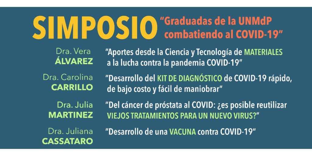 fceyn_unmdp's tweet photo. El jueves 19 de noviembre, a las 17hs, llega #BER2020 con el Simposio "Graduadas de la UNMdP combatiendo al COVID-19", evento organizado por 
@ajifmdq
 
Inscribirse escribiendo a biologosenred@gmail.com https://t.co/utf89ogDk2