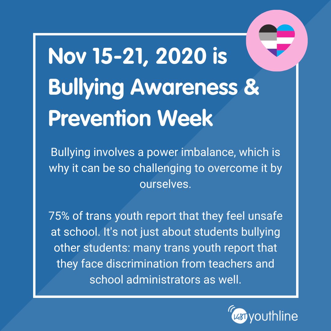 2/5: Bullying is a relationship problem that involves a power imbalance, which is why it can be so challenging to overcome it by ourselves. Regardless of where bullying happens – in school, the office, at home or in the community – there are people and resources that can help.