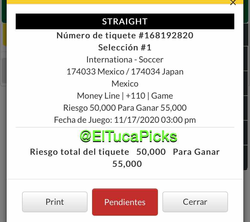 ElTucaPicks's tweet photo. 4 jugadas premium de soccer hoy, con toda la confianza para sumar.

Entramos con la selección mexicana, veo un triunfo vs el cuadro japonés.

Si el TRI golea (3 o más), voy a rifar 5,000 pesos entre los RT’s de este tweet.

Link del canal premium GRATIS:

https://t.co/Q5O2GAkKpk https://t.co/vsYCtFx3A9