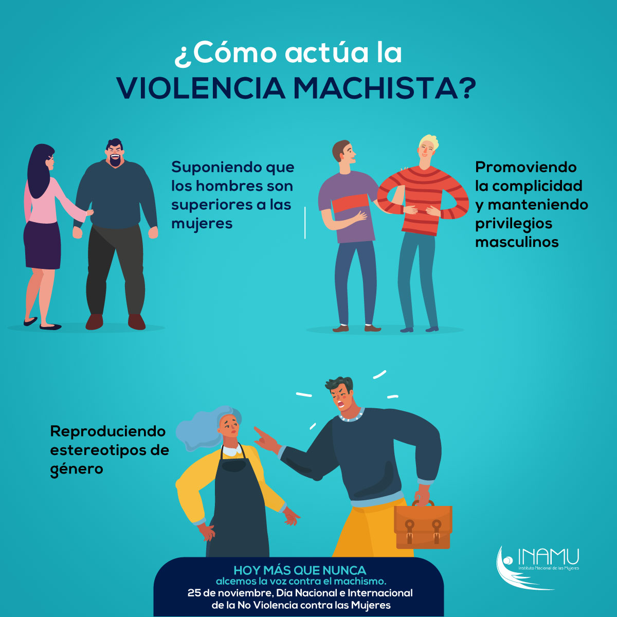 El 25 de noviembre se celebra el Día de la No Violencia Contra las Mujeres.
Alcemos la voz contra el machismo.