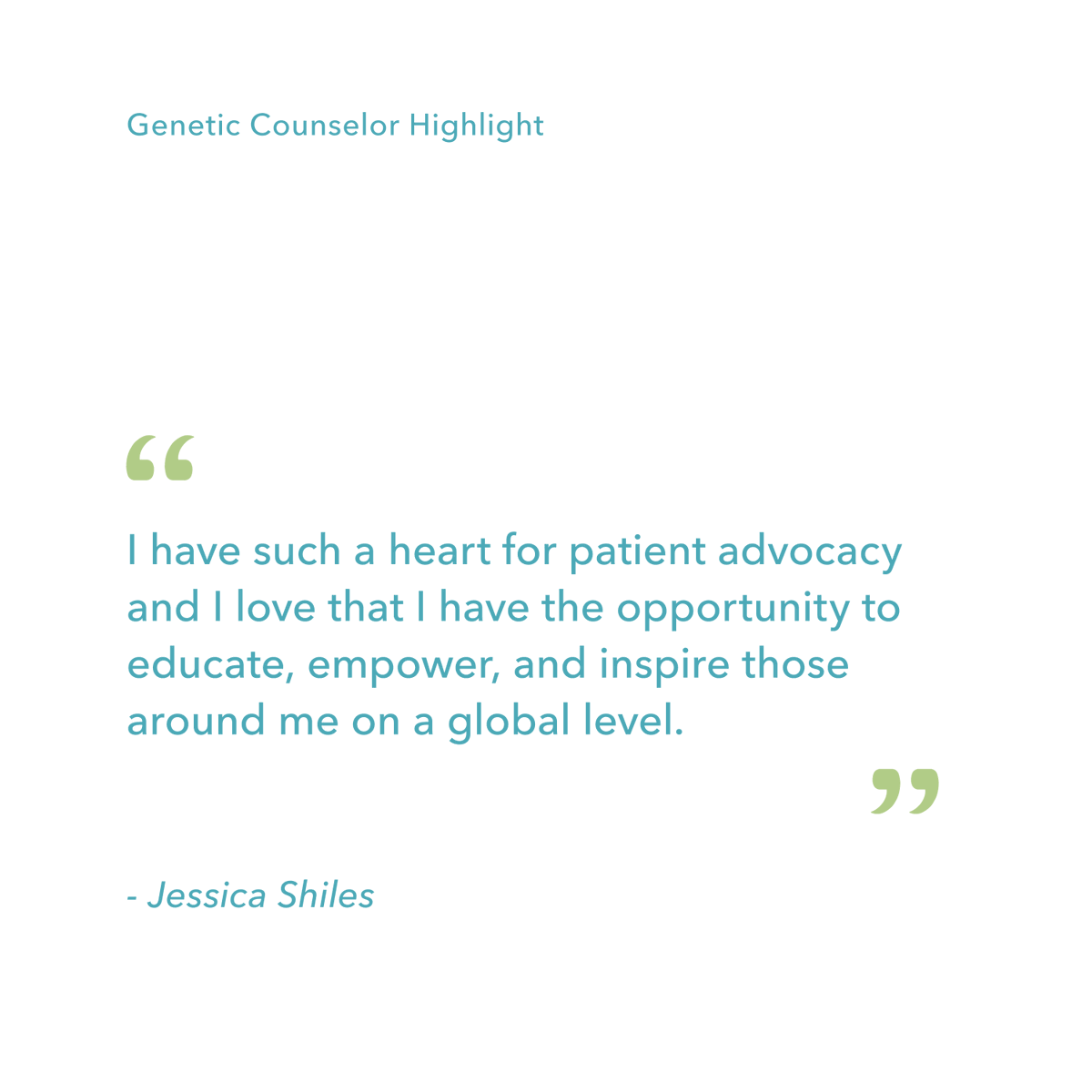 FulgentGenetics's tweet photo. Fulgent GC Highlight: Jessica -- Thank you for always putting the patients first and your love for educating those around you about the power of genetics!
#IAmAGeneticCounselor #FulgentGenetics #GeneticCounselor #genetics #DNA #gcconference #geneticcounseling https://t.co/f7aD7mGqZT