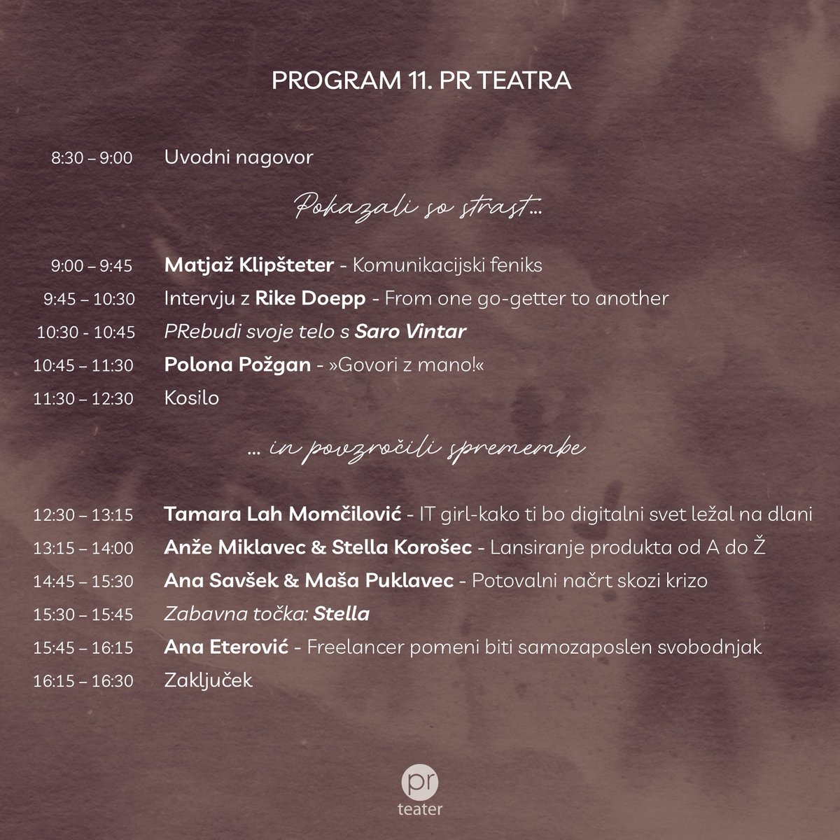 Program 11. PR teatra 💻💫