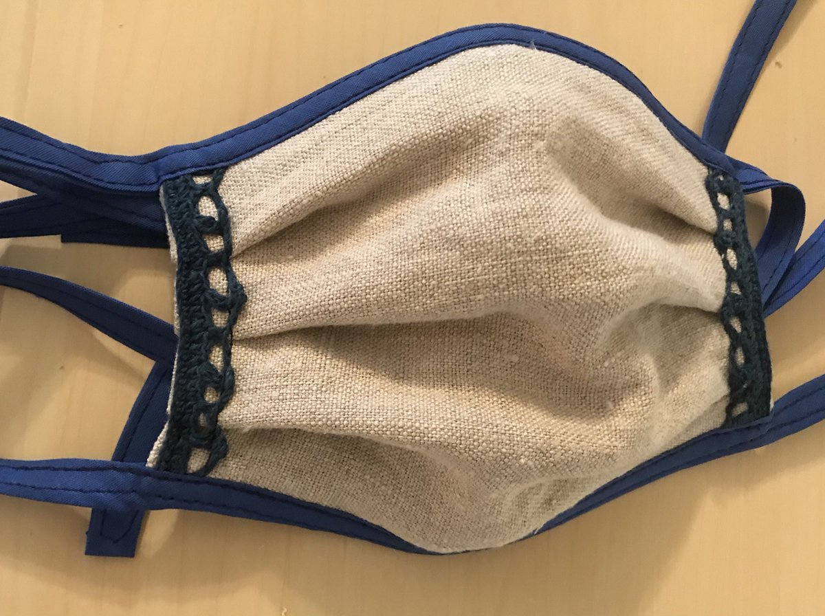 EndTimesSewing's tweet photo. Say yes to lace 😷💙 https://t.co/7y4RqHKjKX