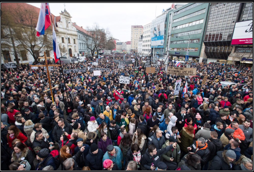 ZNeveri's tweet photo. Slovakia🇸🇰
The largest protest since The Velvet Revolution in 1989!

Thousands took to the streets of several Slovak cities to protest against the government and the pandemic restrictions.

https://t.co/Rx33Jqvk1z https://t.co/JYSayccvDX