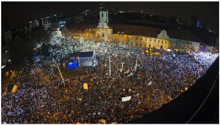 ZNeveri's tweet photo. Slovakia🇸🇰
The largest protest since The Velvet Revolution in 1989!

Thousands took to the streets of several Slovak cities to protest against the government and the pandemic restrictions.

https://t.co/Rx33Jqvk1z https://t.co/JYSayccvDX