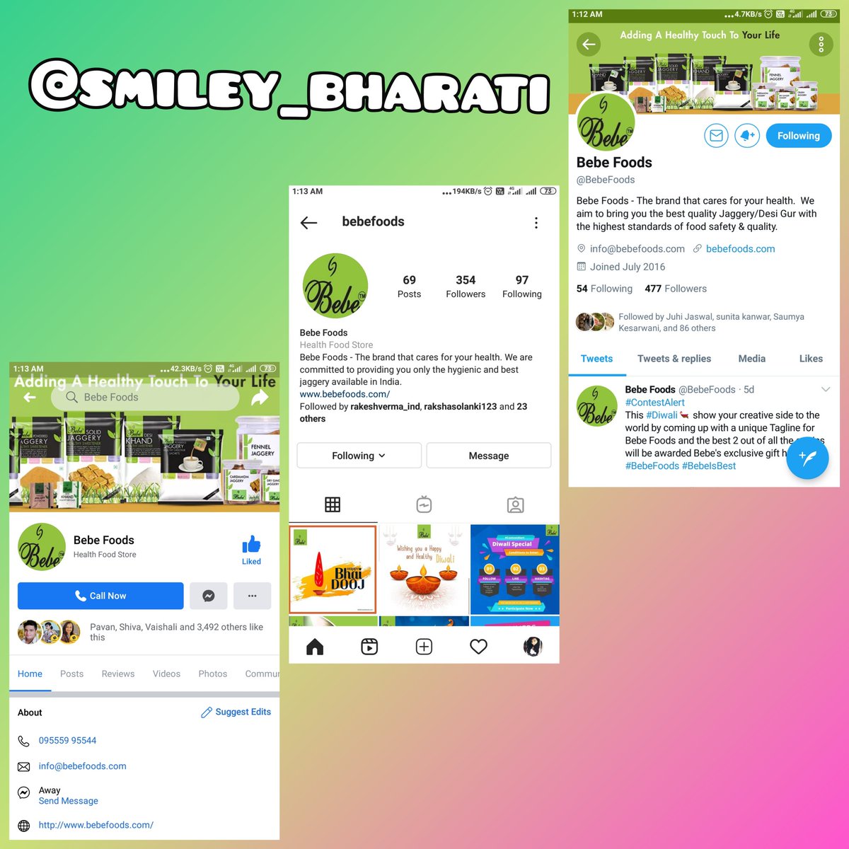 Smiley_Bharati's tweet photo. @BebeFoods Tagline - "Eat Bebe food &amp; always be in a good mood"
#BebeFoods #BebeIsBest 
@BebeFoods 

Tagging
@karan875 
@harryHardeep11
@Rekha_i_am 
@SachinG33833053
@GoldQueenie4 
@Dazzlingcutie1 
@Jay_parmar17 
@satyapaljain_86 https://t.co/vuGGFVOaxE