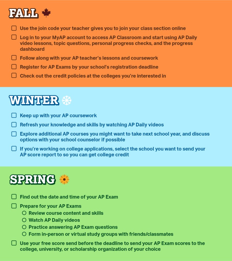 APforStudents's tweet photo. AP Checklist for the 2020-21 School Year
✅ https://t.co/x3jJXhEdcm https://t.co/o4PfP5I4IT