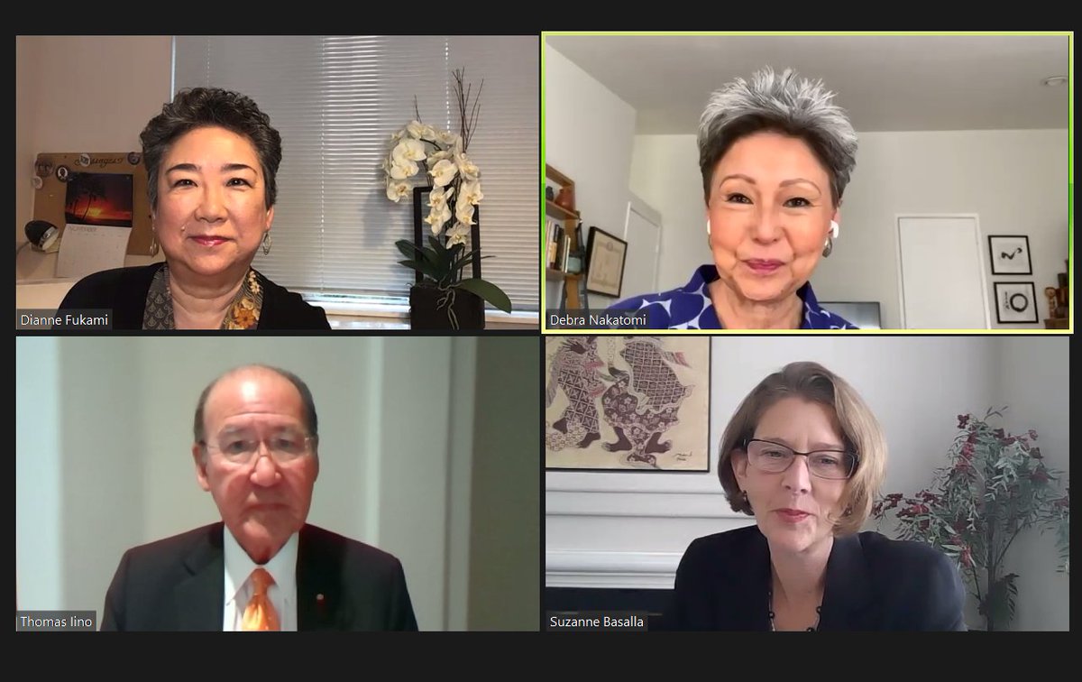 USJC's tweet photo. We wrapped up the #USJCPS Opening Session! On the topic of "Japanese Americans &amp; Japan: Legacies," it featured #USJC Legacy Council Chair Thomas Iino, @DianneFukami of Bridge Media, Inc. and Debra Nakatomi of Nakatomi &amp; Associates, Inc. Ambassador Sugiyama gave special remarks. https://t.co/6yovhQWYX1