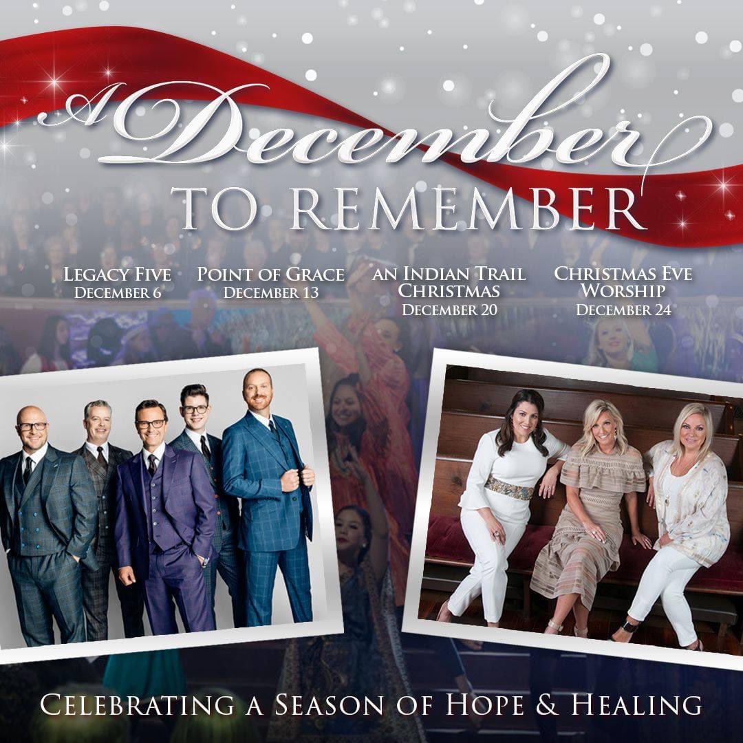 fbcindiantrail's tweet photo. This Christmas season will be unlike any other we have ever had. This year we want to give to you and your family, "A December To Remember." We hope you are able to join us for all these events in the coming month. For more information go to https://t.co/2wKyUBXMWy. https://t.co/xsq9koadpm