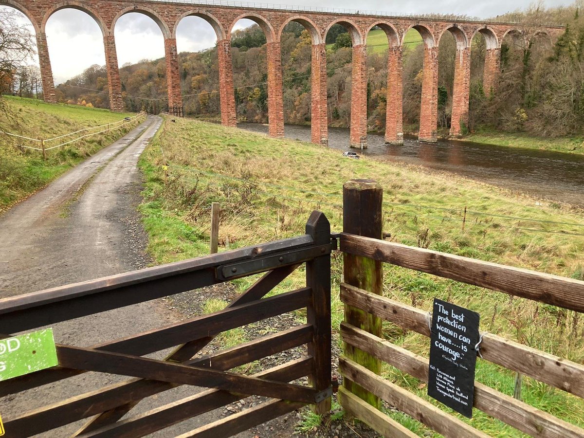 Near Newton St. Boswells:  #WomenWontWheest