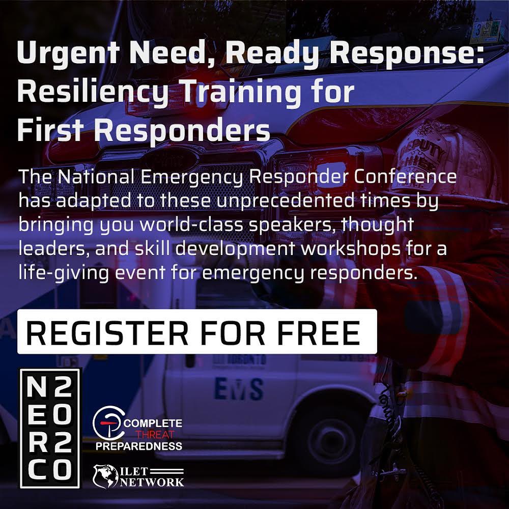 CompThreatPrep's tweet photo. The need has never been higher. Complete Threat Preparedness  supports ALL Emergency Responders AND their families. Register now for tomorrow’s free, online National Emergency Responder Conference 2020 at https://t.co/2d4nGeWpZe https://t.co/N5bJg7usqB