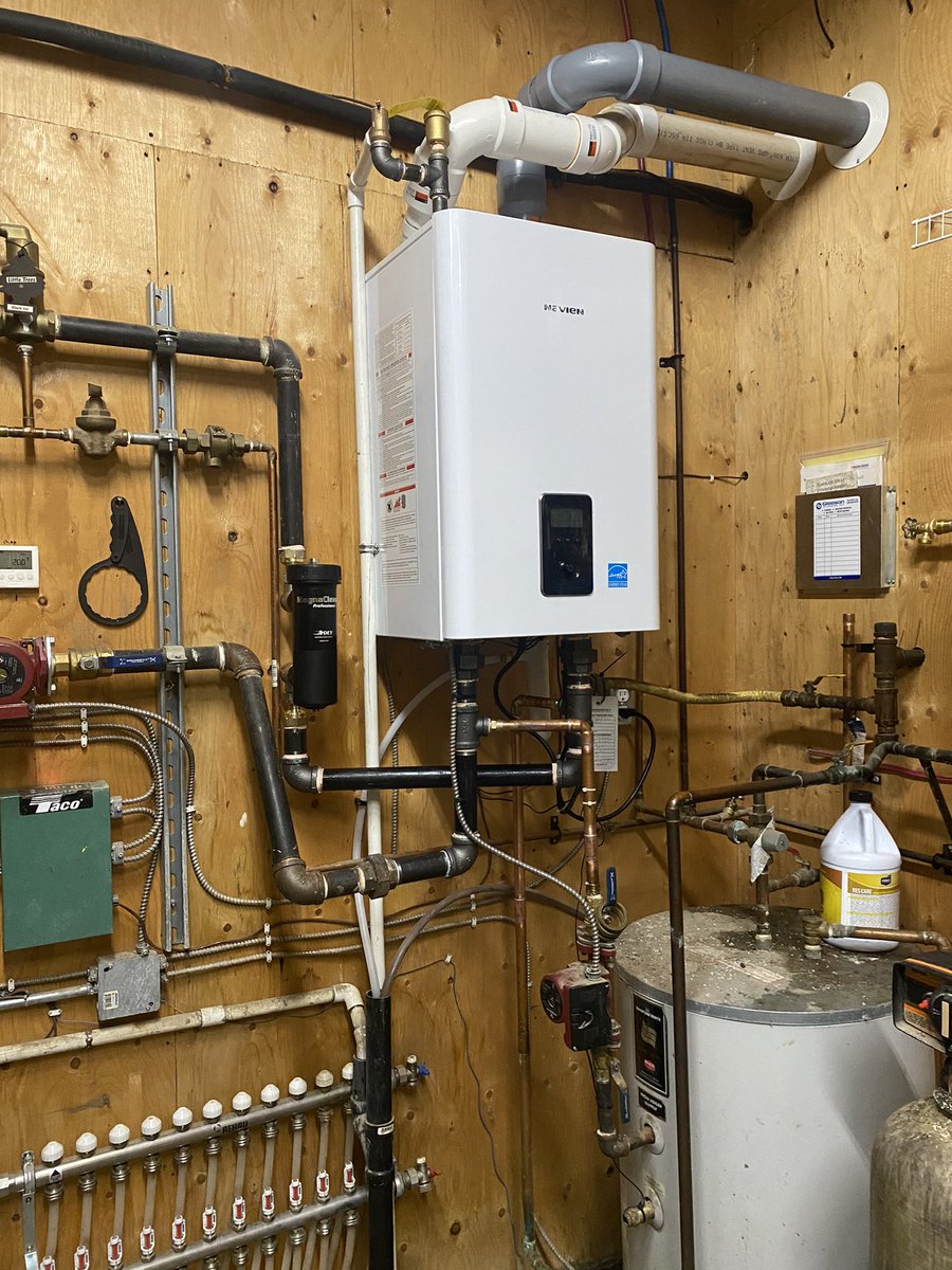 Quick boiler swap out for a shop and office