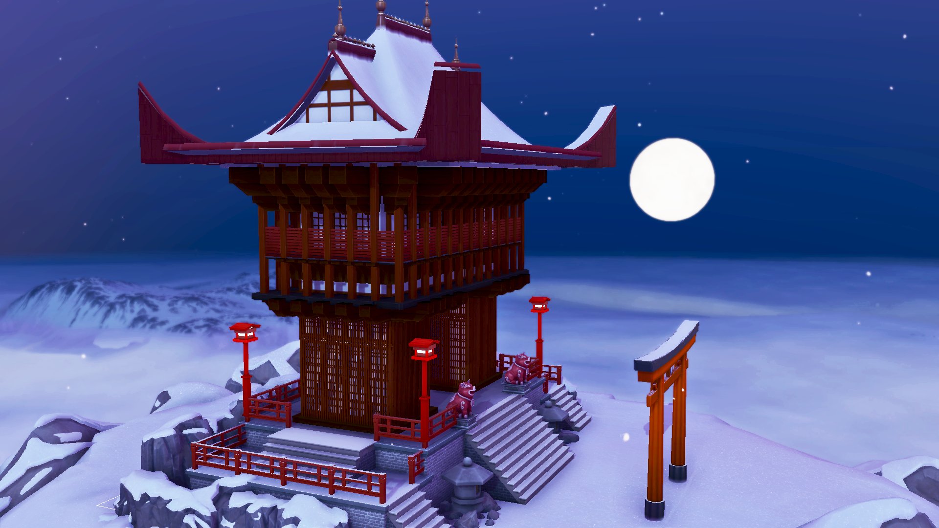 Plumbob Kingdom on Twitter "⛩️ THE LOST TEMPLE The Sims 4 Snowy