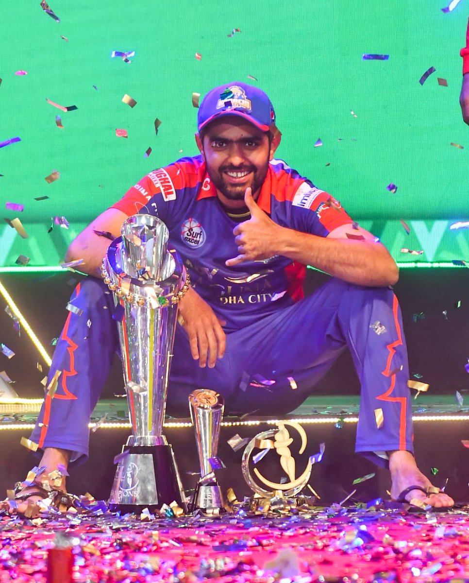 MAN OF THE MATCH ✅ 
MAN OF THE TOURNAMENT ✅ 
CHAMPION ✅

🏆 @babarazam258 🏆

 #PhirSeTayyarHain #KKvLQ #HBLPSLV