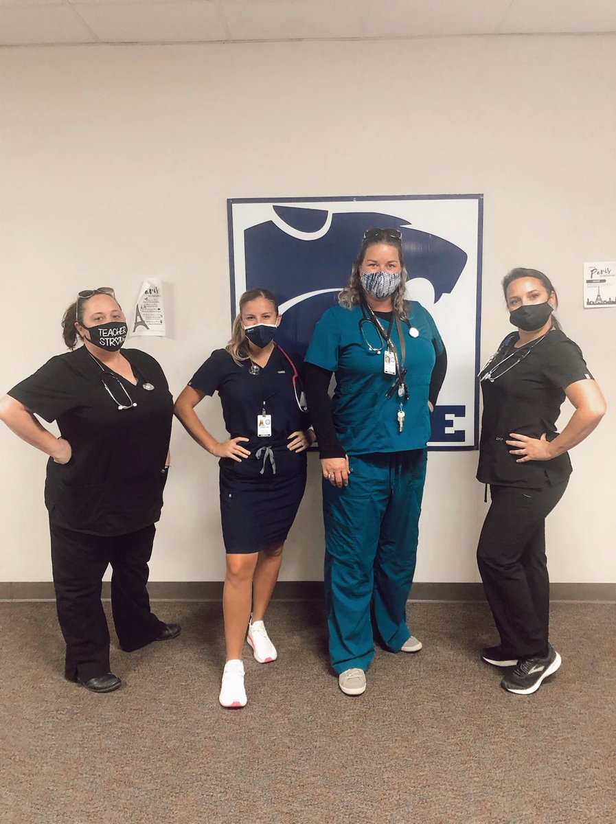 Twin day is easy for the Health Science teachers! Scrubs &amp; stethoscopes! 👩🏼‍⚕️🩺💊🌡 #humblecte #healthscience #homecomingweek <a href="/HumbleISD_CTE/">Humble ISD CTE</a> <a href="/HumbleISD_HHS/">Humble High School</a>