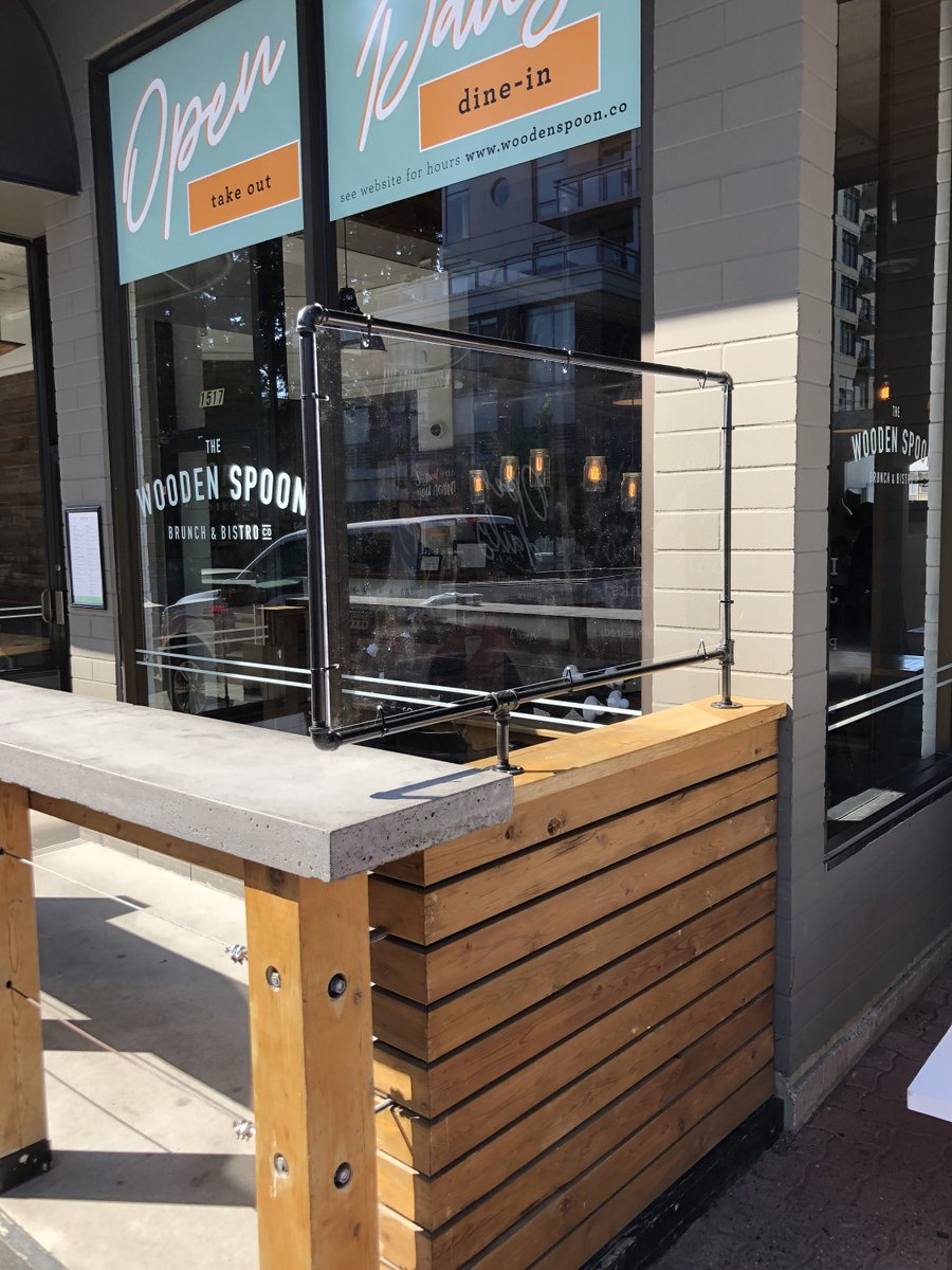 Restaurant Barriers are a great way to maintain your distance and your seating capacity. We will come to your restaurant or store for custom barriers.