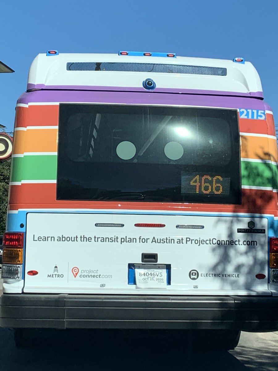 beefyjo's tweet photo. @CapMetroATX I have been keeping my eyes peeled for the new EV busses since learning of their existence. I finally spotted one in the wild at the Domain! So proud of my city for electrifying our fleet! #electricbus #cleanair #electrifyeverything https://t.co/ac64YsnHm9