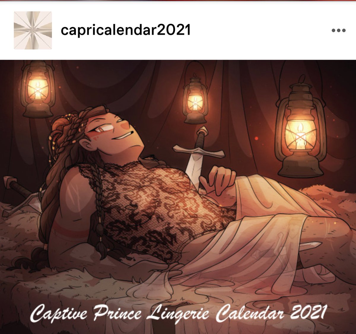 silverdraeconis's tweet photo. Captive Prince Lingerie Calendar preorders are open until November 30! Link to preorder is below 💖

#CaptivePrince https://t.co/tuFYSN8oLX